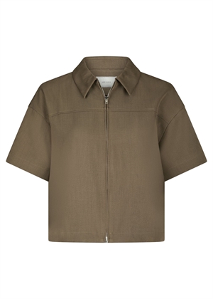 Madicken structure bluse Taupe Neo Noir 